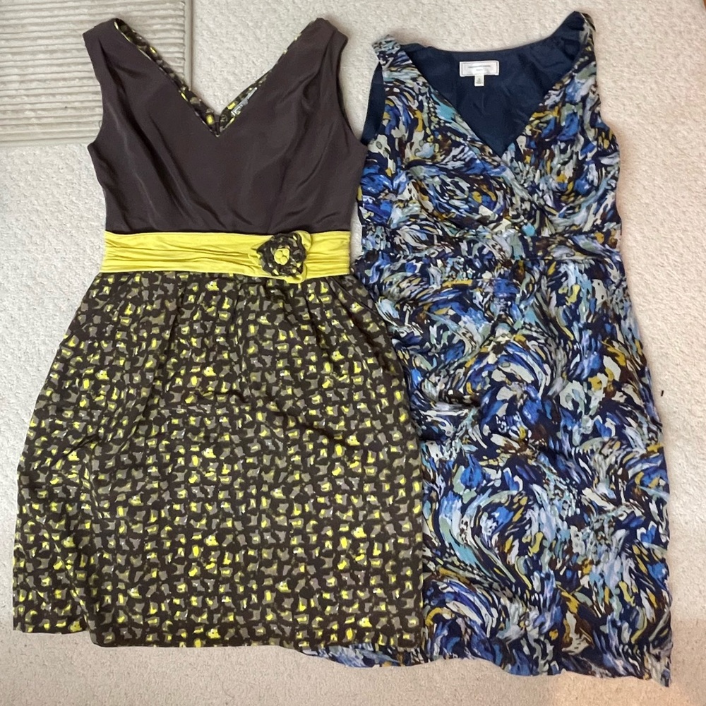 Two Anthropologie dresses.